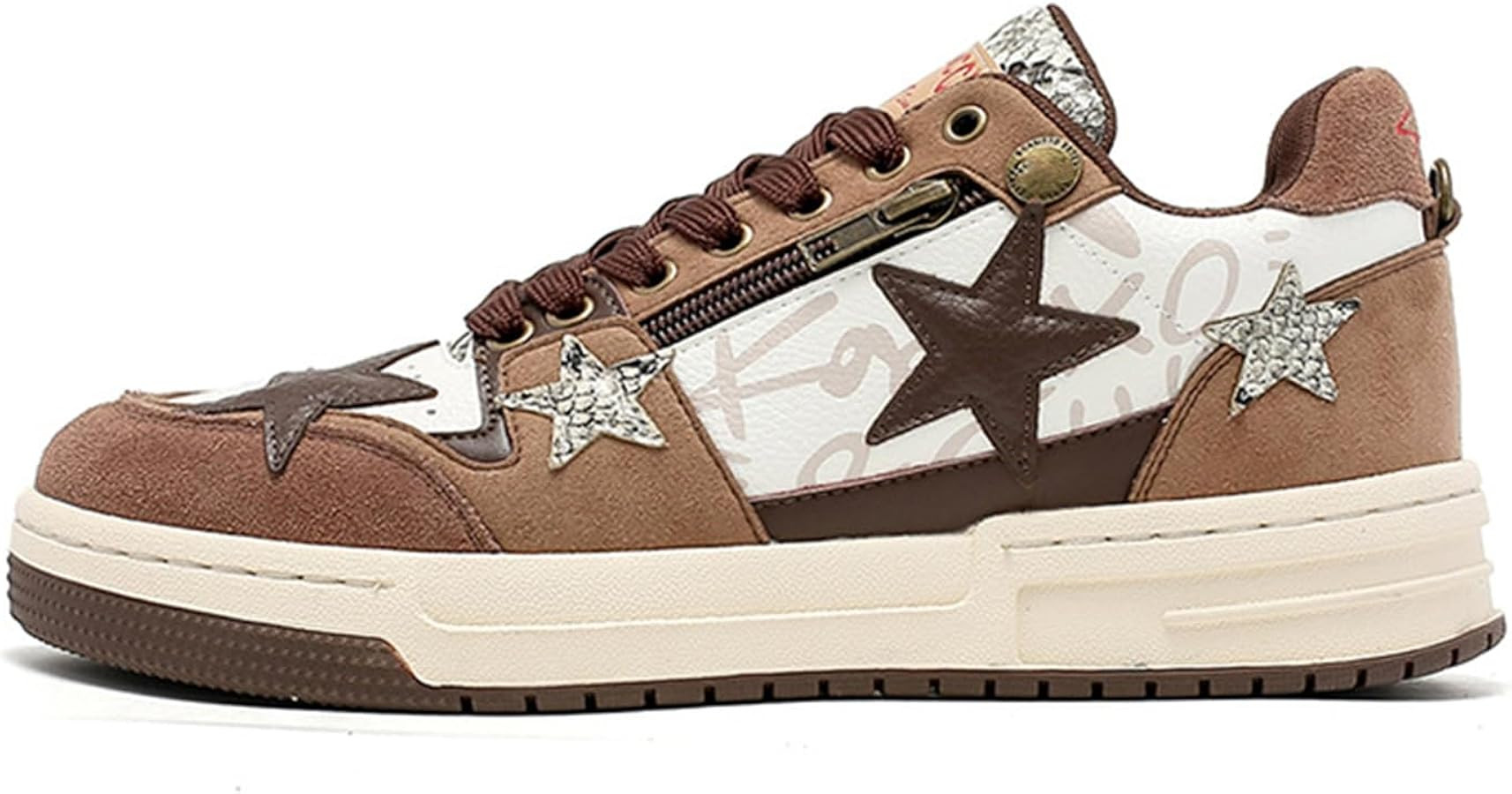 Star Shoes Walking Sneakers for Women Chunky Platform Y2K Aesthetic Cute Stars Comfort Support Tr... | Amazon (US)