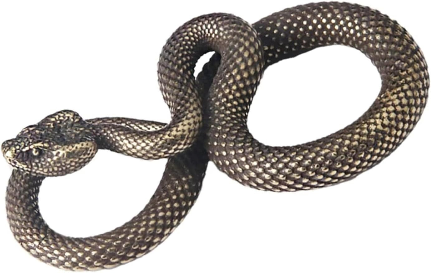 Bronze Snake Figurine Decor High Simulation Fantasy Brass Vintage Style Snake Statue for Office S... | Amazon (US)