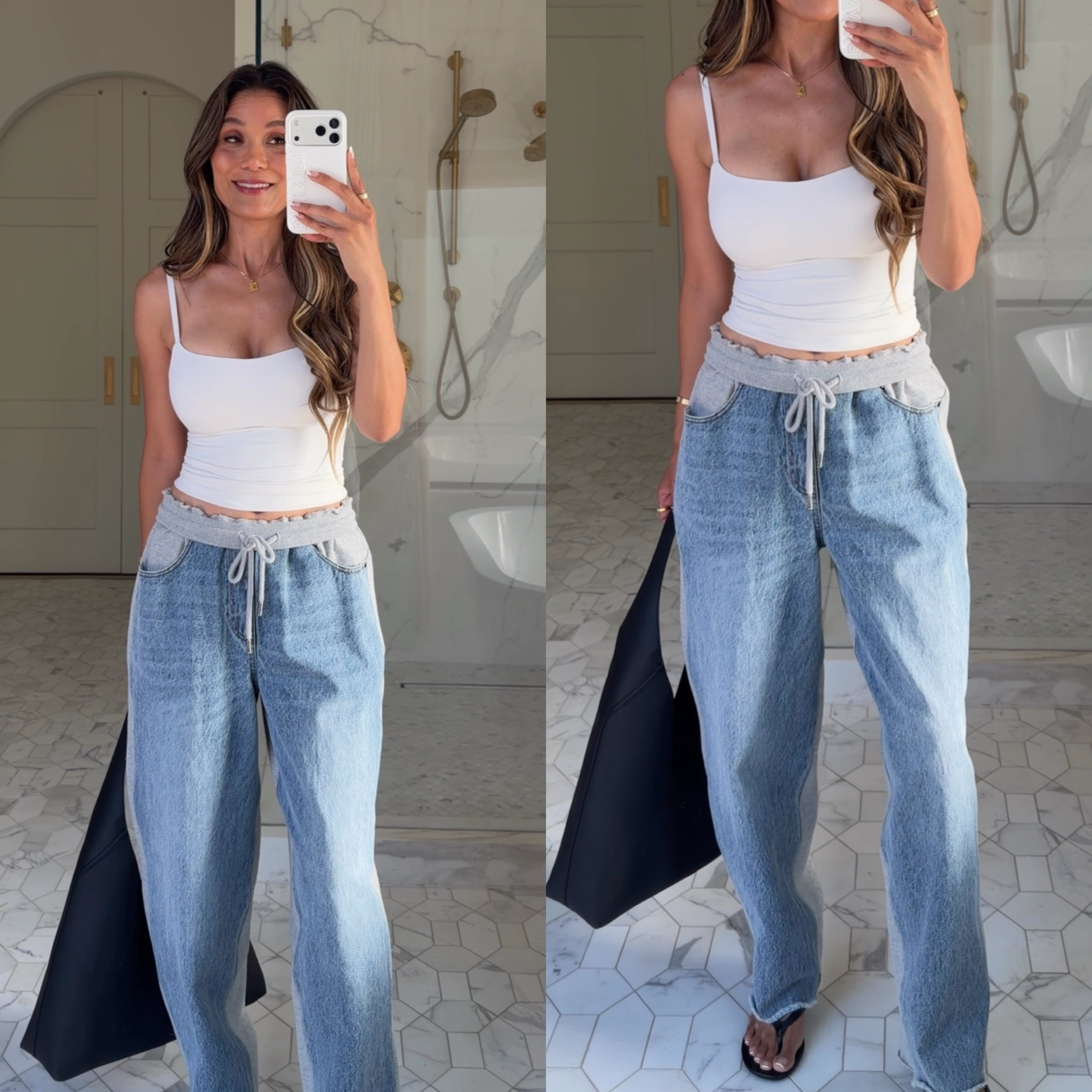 Scroll to shop! A fun and chic twist on jeans! Follow for more! Xo!!