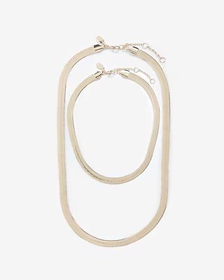 Double Row Choker Necklace | Express