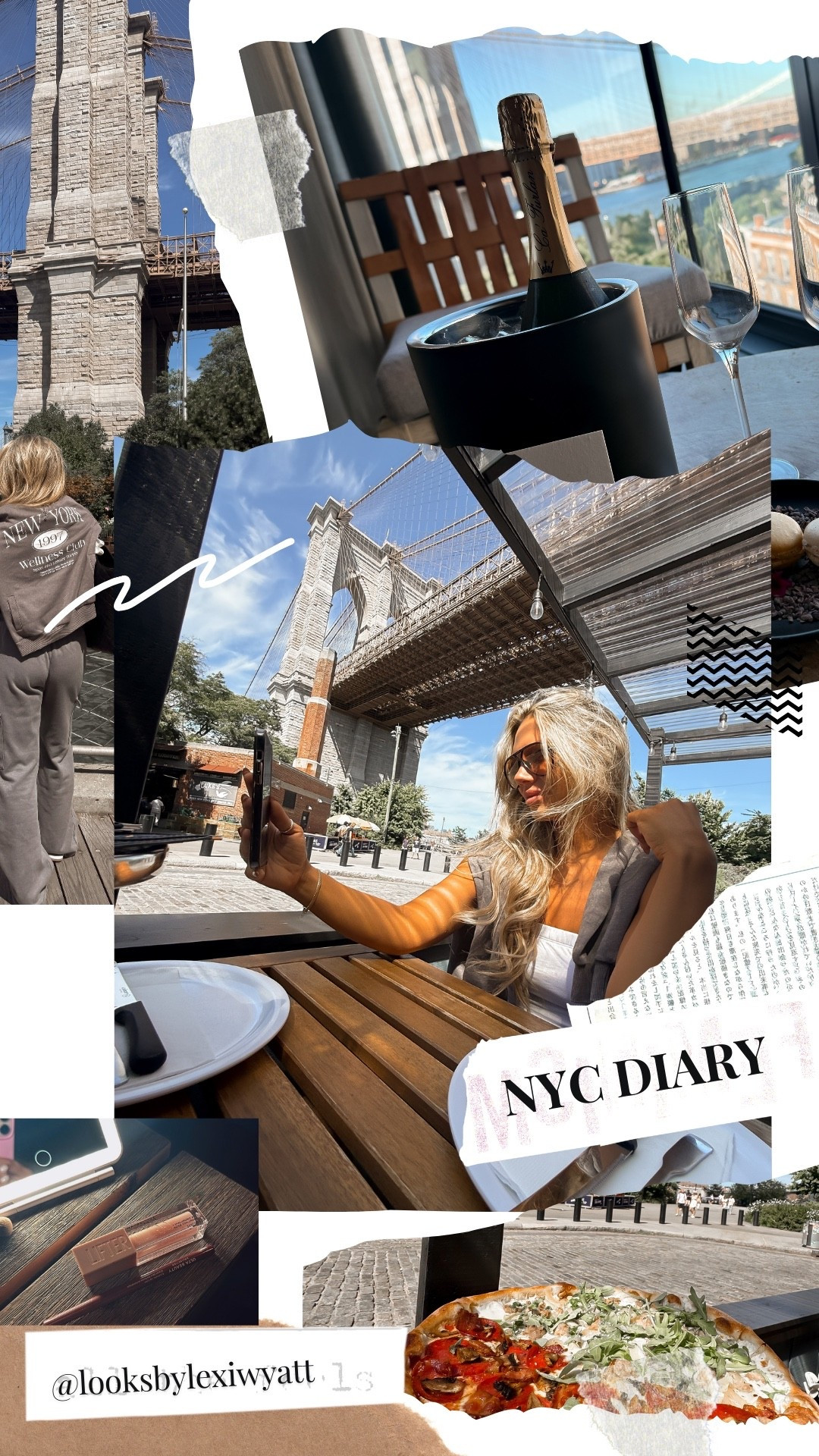 NYC in outfits, eats and makeup 🥹