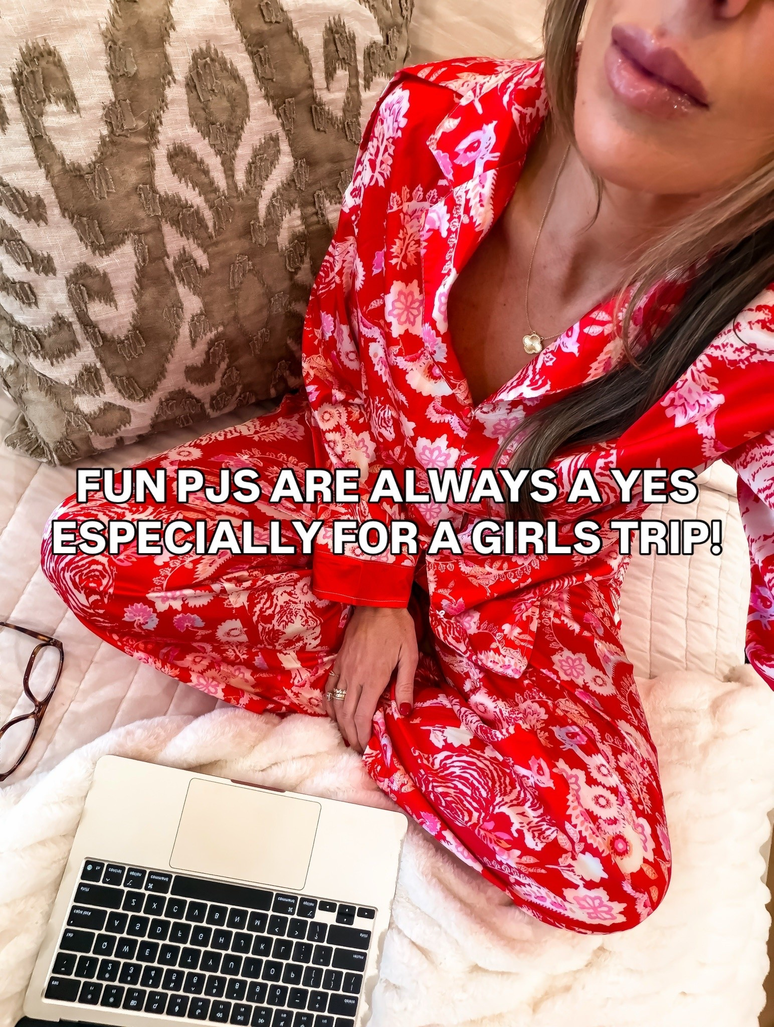 This pajama set is one of those fun pieces that instantly makes a girls trip feel even more special. The soft, lightweight fabric is comfortable enough for lounging all day, while the bold print keeps it cute for matching moments, breakfast runs, and late night chats. It’s the perfect mix of cozy and put together for travel or at home.

Girls trip pajamas, matching pajama set, loungewear set, travel essentials, cozy sleepwear, comfortable pajamas, vacation outfits, cute pajama set, stay in style, soft loungewear, TheMomInStyle

#LTKHome #LTKootd #LTKSaleAlert