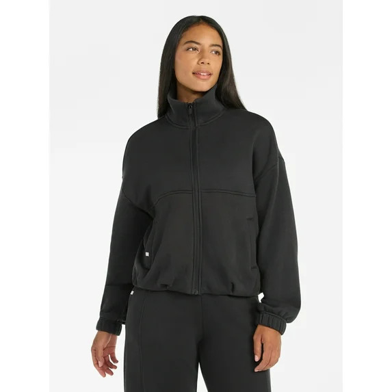 Athletic Works Women's Premium Fleece Active Jacket, Midweight, Sizes XS-4X | Walmart (US)