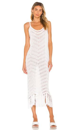 Fringe Dress in Bleach White | Vacation Dress Outfits | White Beach Dress | Spring 2023 Outfits | Revolve Clothing (Global)