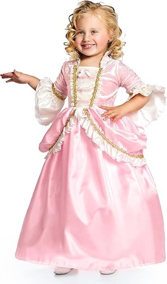 Little Adventures Pink Renaissance Princess Dress up Costume for Girls (Large Age 5-7) - Machine ... | Amazon (US)