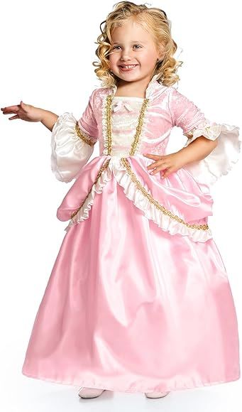 Little Adventures Pink Renaissance Princess Dress up Costume for Girls (Large Age 5-7) - Machine ... | Amazon (US)
