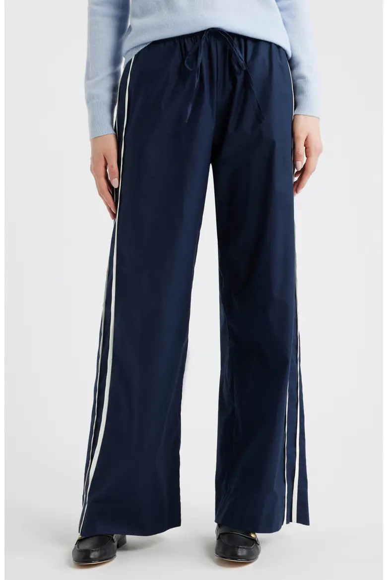 Julien Wide Leg Poplin Pants (Women) | Nordstrom | Nordstrom