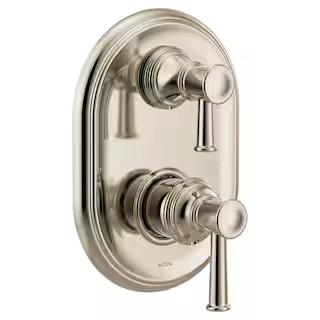 MOEN Belfield M-CORE 3-Series 2-Handle Shower Trim Kit with Integrated Transfer Valve in Polished... | The Home Depot