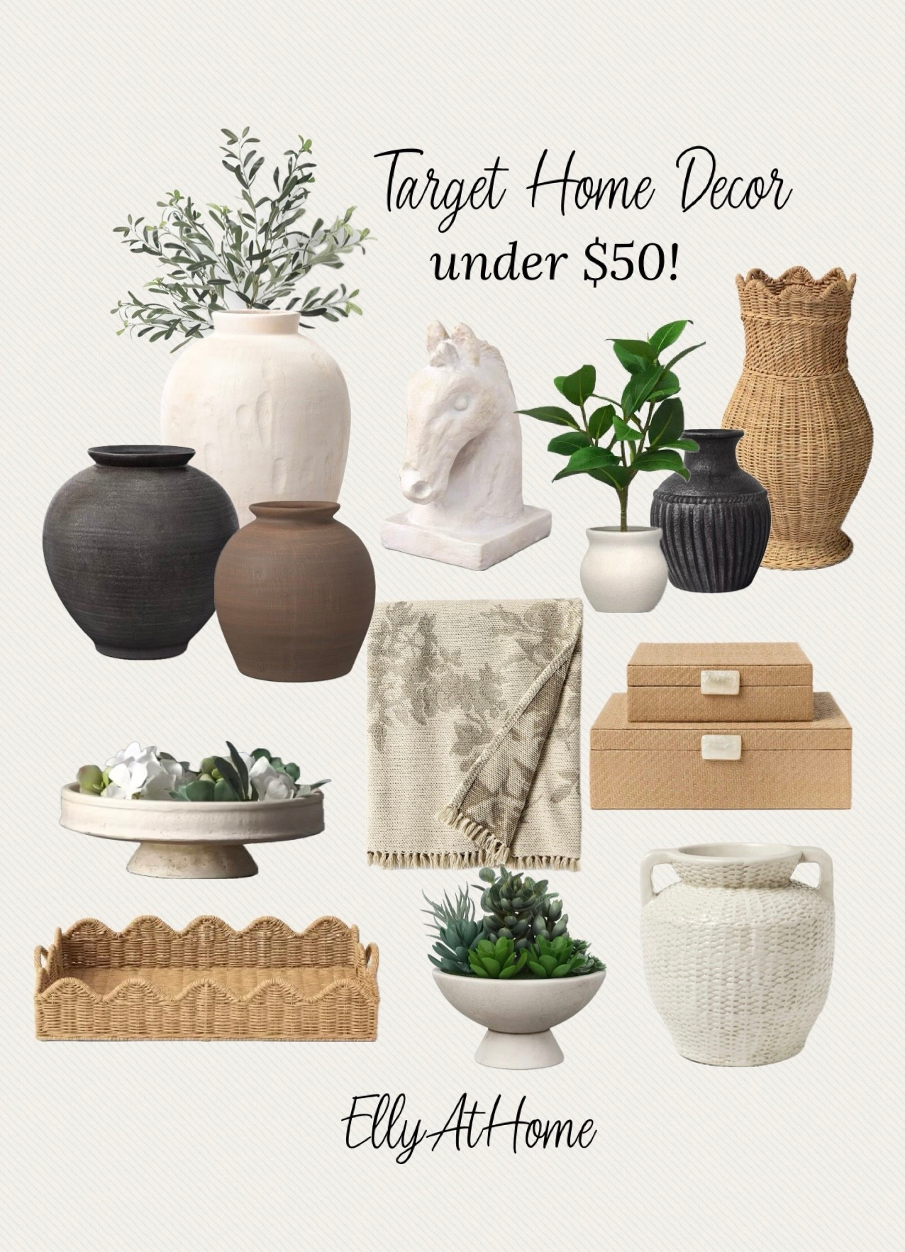 Target neutral home decor favorites for spring! Shop vases back in stock, bowls, floral arrangements, tray back in stock blanket and more! Free shipping 

#LTKHome #LTKdayinmylife #LTKSaleAlert