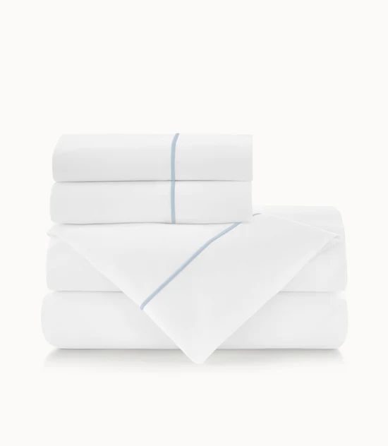 Boutique Percale Sheets: Embroidered Percale Bedding Sheet Sets | Peacock Alley | Peacock Alley | Luxury Bedding & Bath Linens