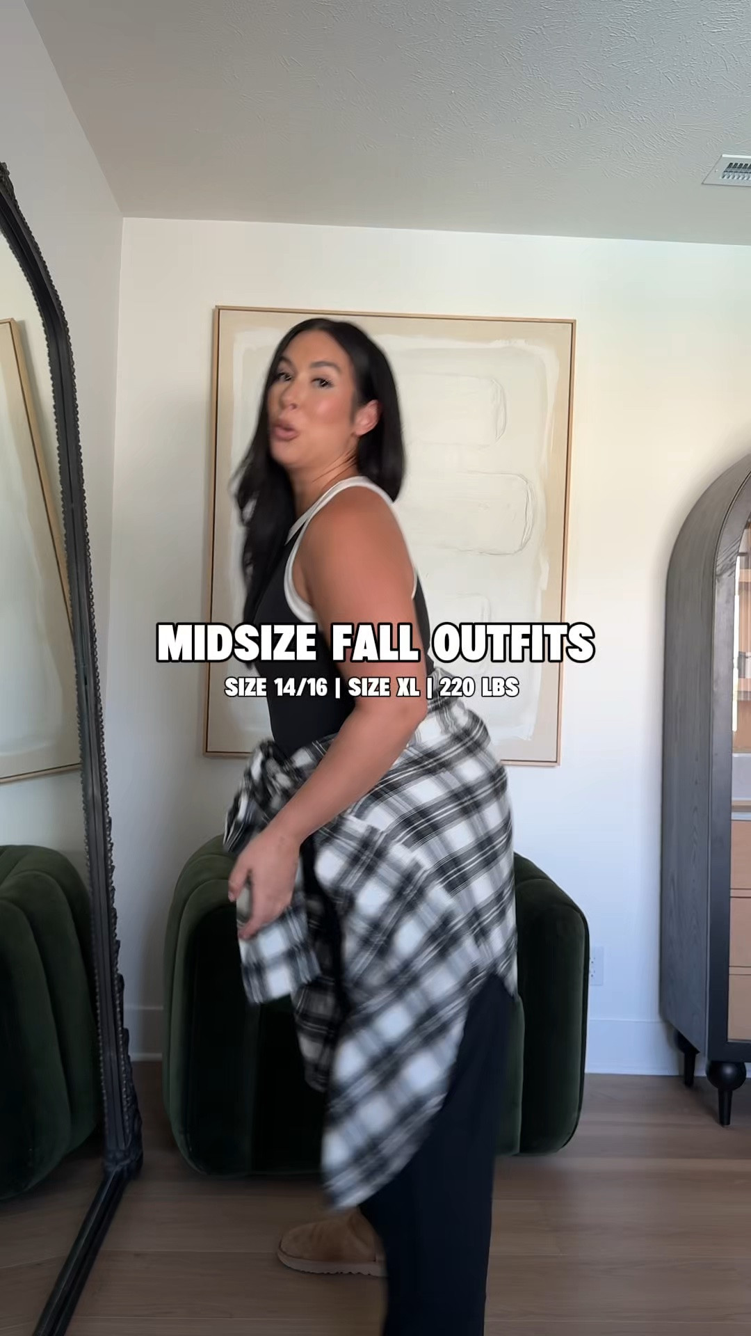 Size large aerie try on
Midsize fall outfits

#LTKMidsize #LTKootd