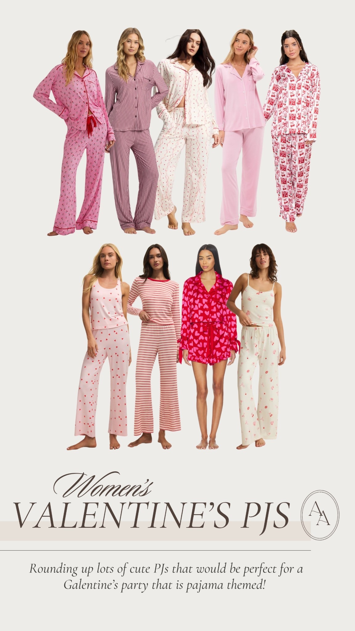 Rounding up some Valentine’s PJs that would be so cute for a Galentine’s party if it’s pajama themed! 💗 Or if you’re shopping for some new cozy + festive pajamas! 

Pajama sets // valentines pajamas // matching pajamas // Valentine’s Day 

#LTKSeasonal