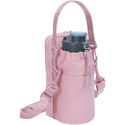 BABYYER Water Bottle Holder with Strap 32oz Insulated Water Bottle Carrier Sling Bag (pink) | Target