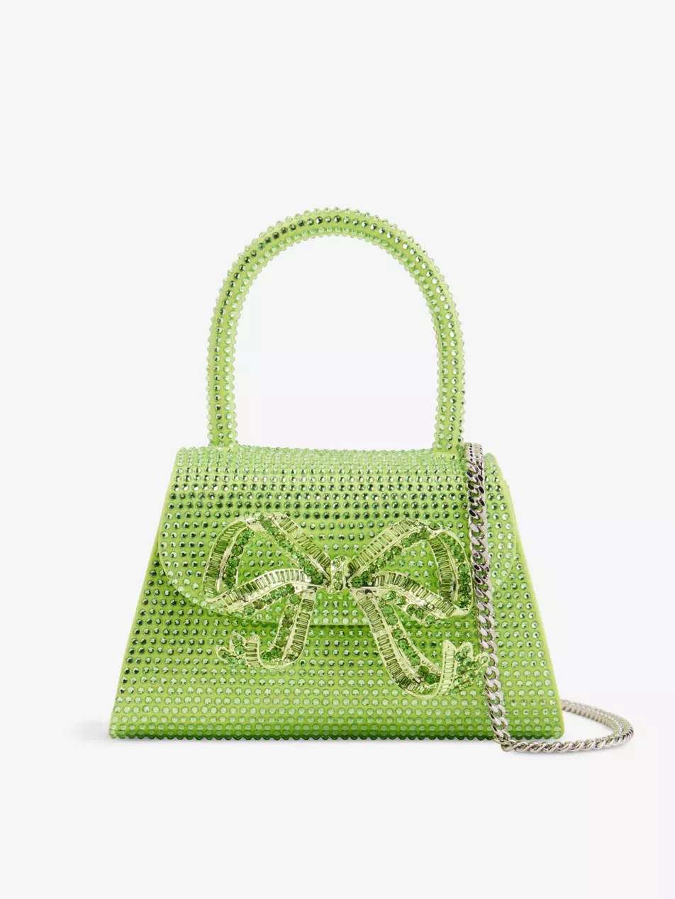 Hot Fix faux-leather top-handle bag | Selfridges