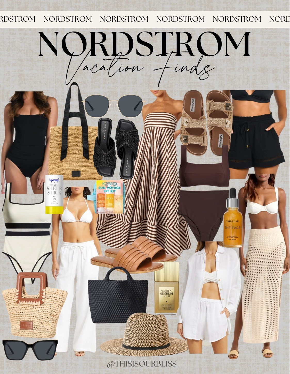 These Nordstrom finds are perfect for your next getaway—chic swimsuits, breezy cover-ups, stylish sandals, and must-have sun essentials! Shop everything you need for effortless vacation style. 🏝️

#LTKSpringSale #LTKStyleTip #LTKSwim