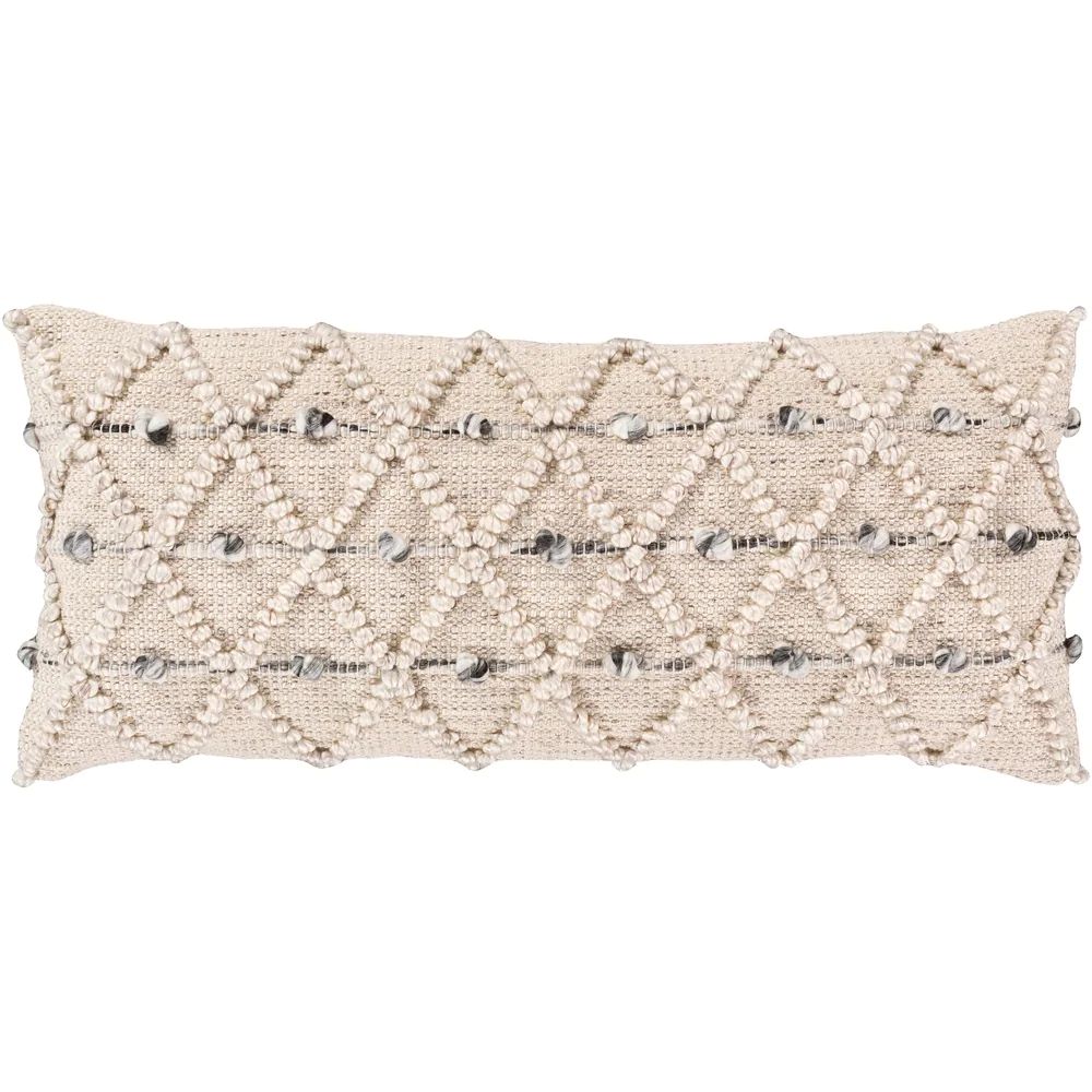 Audra Bohemian Textured 32x14-inch Lumbar Throw Pillow Cover - Overstock - 29126884 | Bed Bath & Beyond