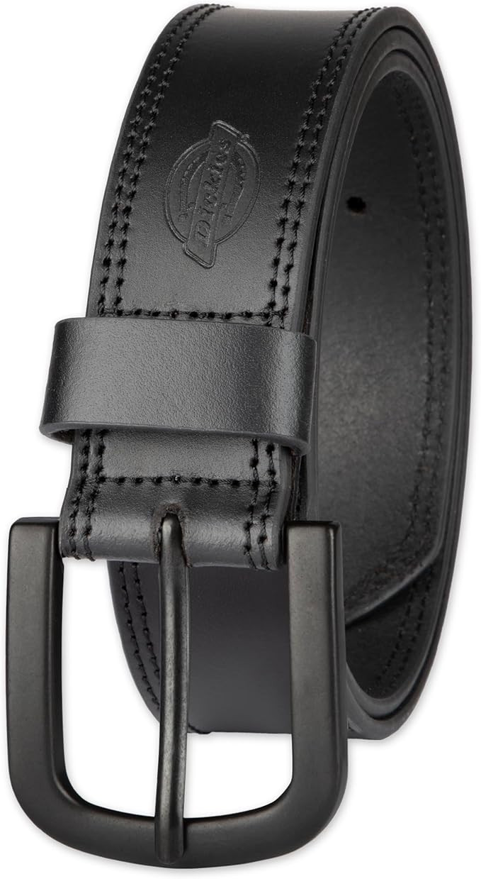 Dickies mens Genuine Leather Belt – Durable Casual Style, Regular & Big and Tall Sizes | Amazon (US)