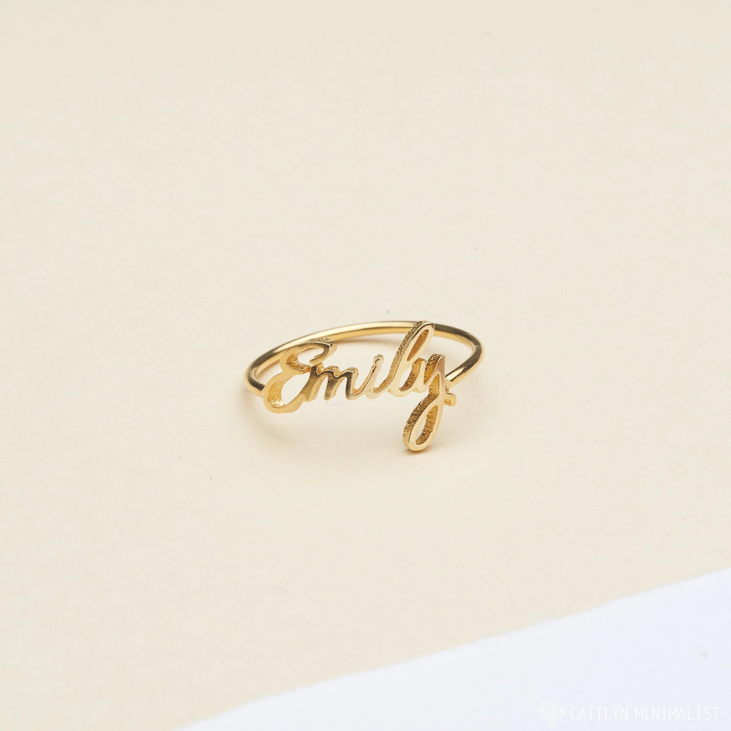 Grace Script Name Ring | Caitlyn Minimalist