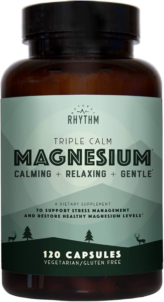 Natural Rhythm Triple Calm Magnesium 150 mg - 120 Capsules – Magnesium Complex Compound Supplem... | Amazon (US)