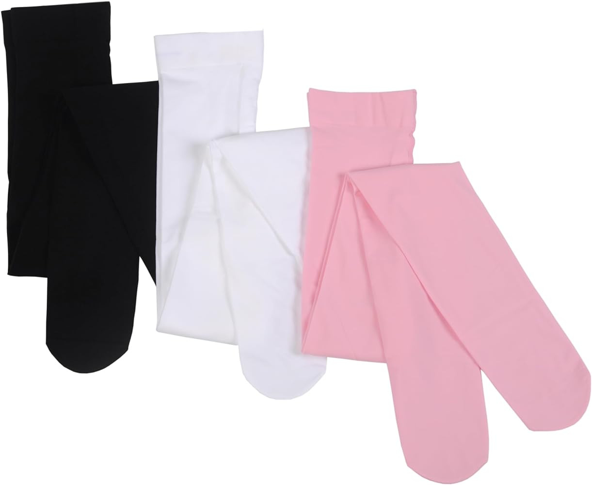 Girls Dance Tights Student School Tights 40 Den 3-Pack | Amazon (US)