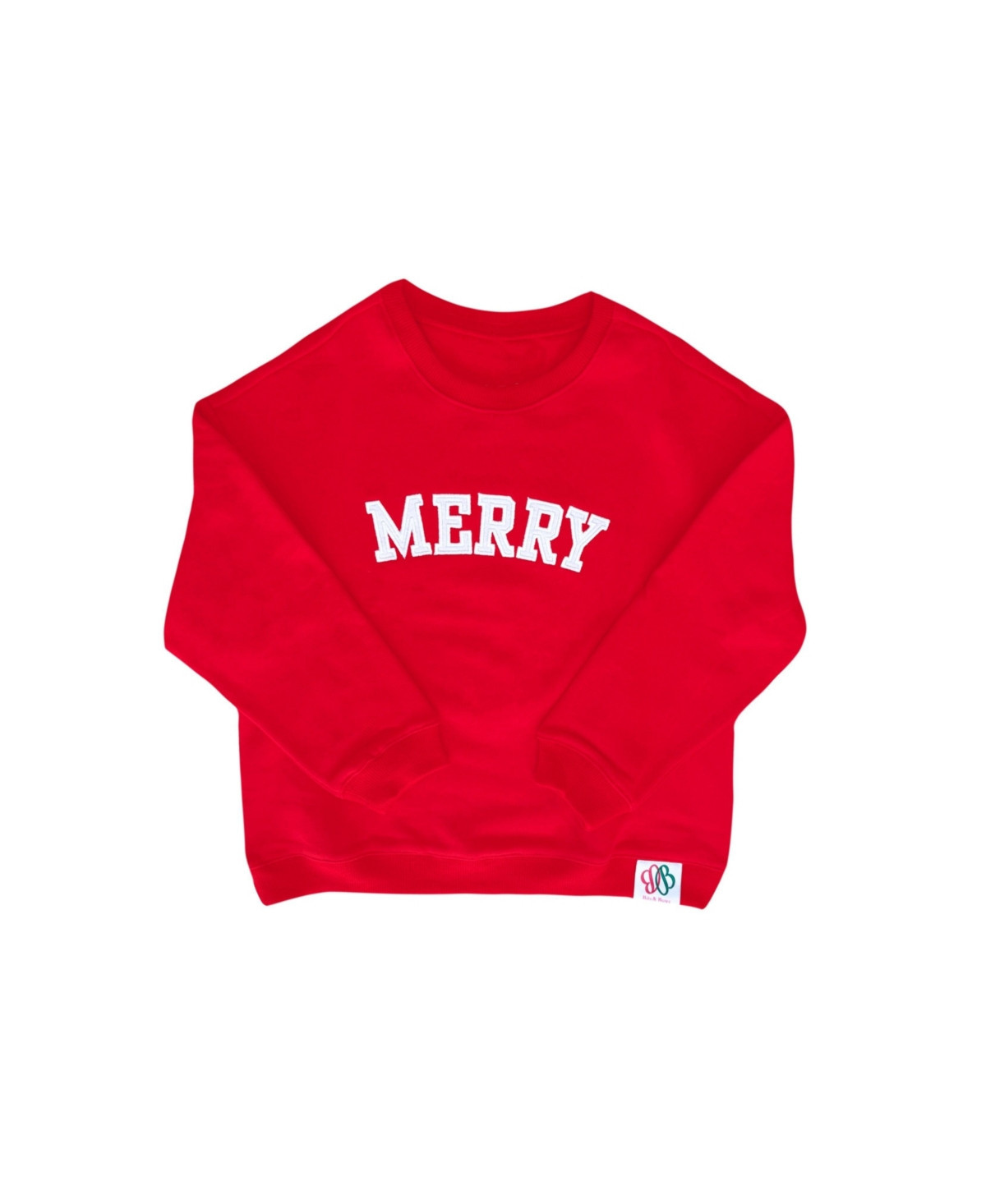 Bits & Bows Kids Little/Big Unisex Merry Sweatshirt - Red | Macy's