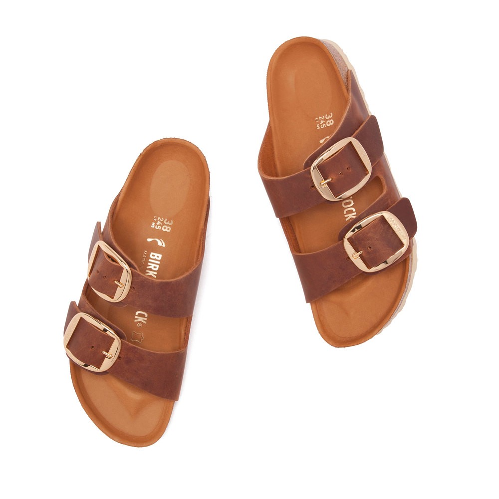 Birkenstock Arizona Big Buckle Cognac Sandal, Size IT 36 | goop