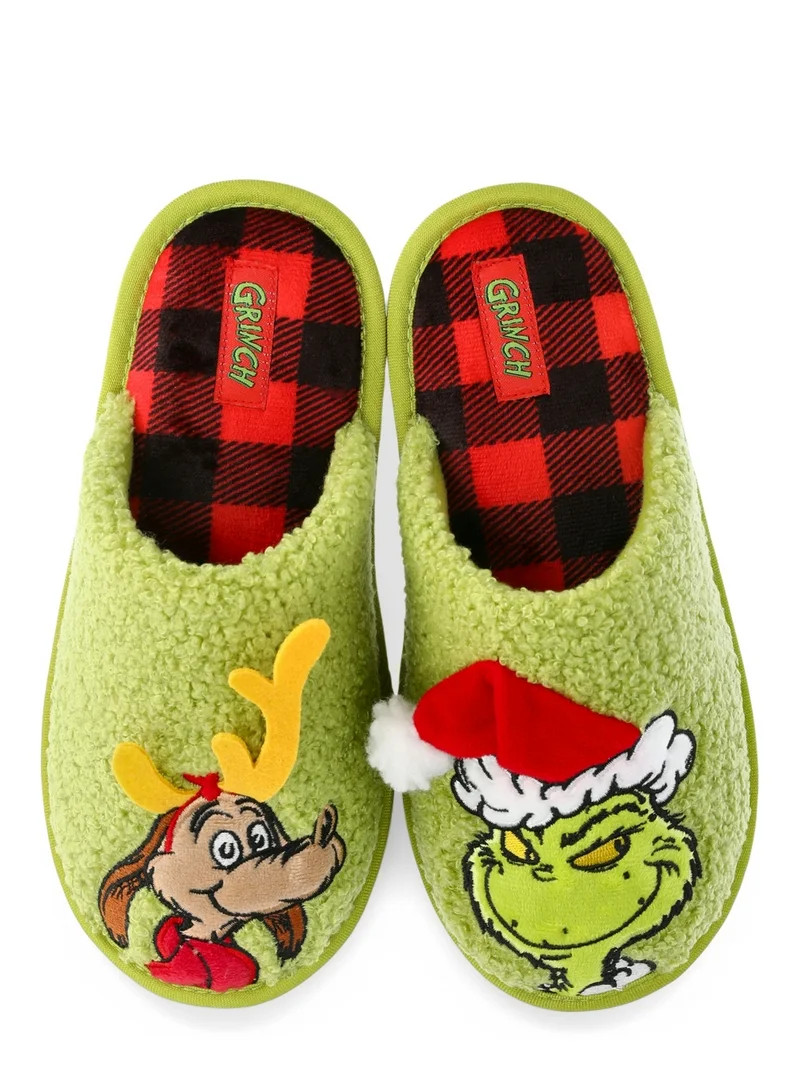 Grinch Family Scuff Slippers, Sizes Kid to Adult | Walmart (US)
