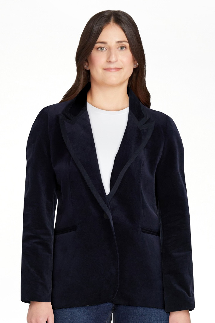 Free Assembly Women's Single Breasted Velvet Blazer, Sizes XS-XXL | Walmart (US)