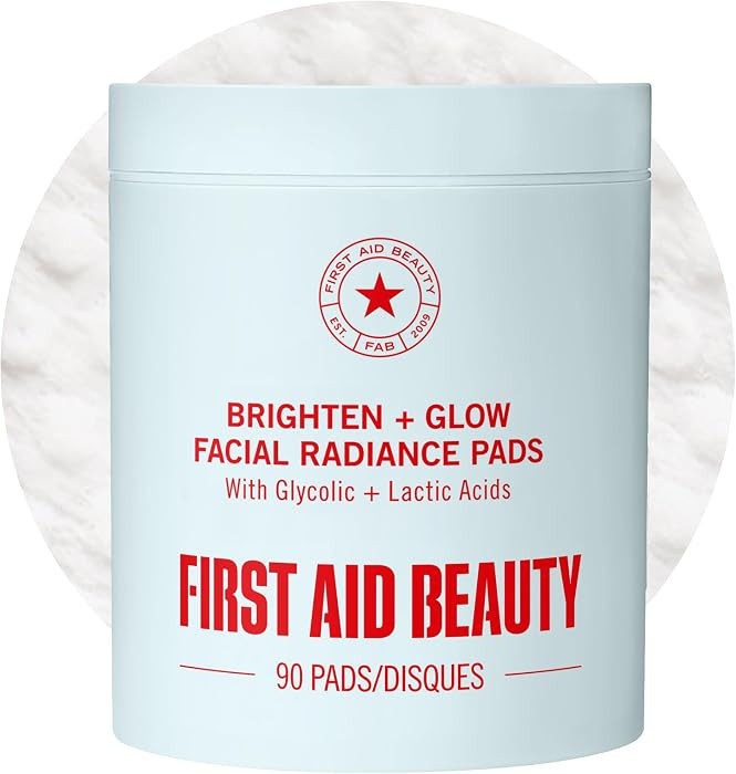 First Aid Beauty Daily Facial Treatment Pads, AHA Exfoliating, Hydrating Barrier Support & Salicy... | Amazon (US)