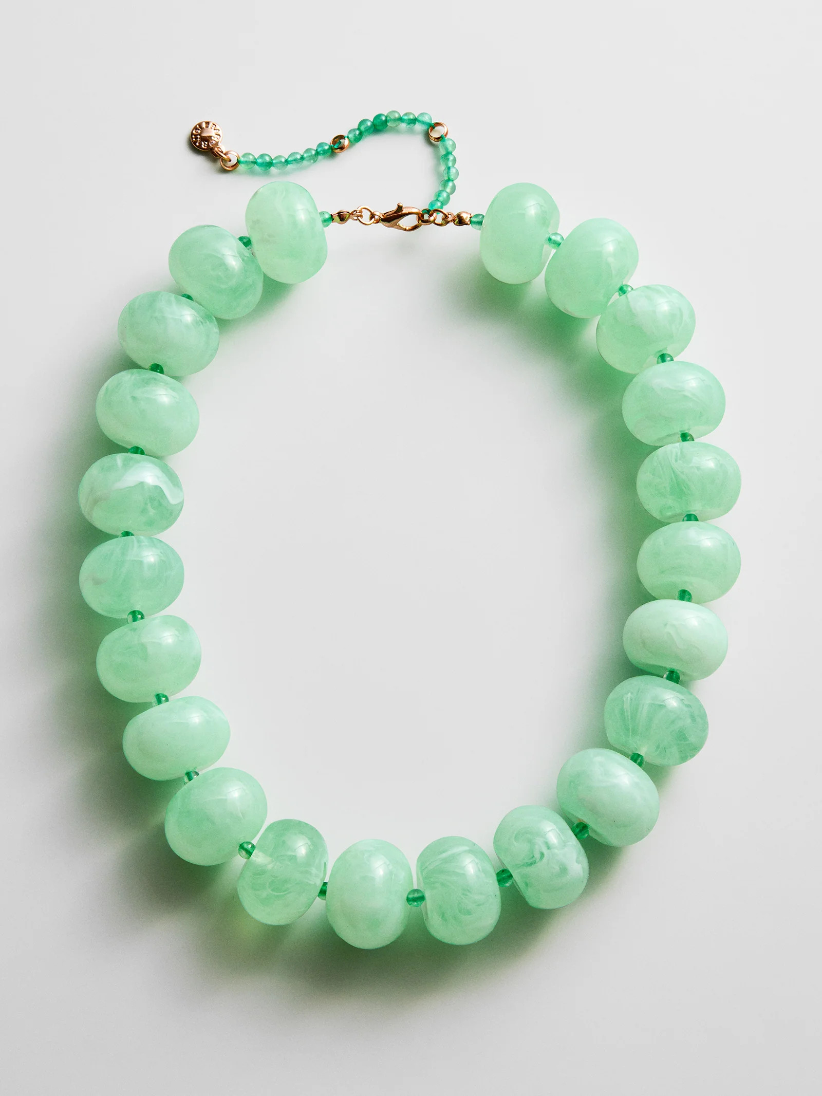 Joan Semi-Precious Necklace - Green Jade | BaubleBar