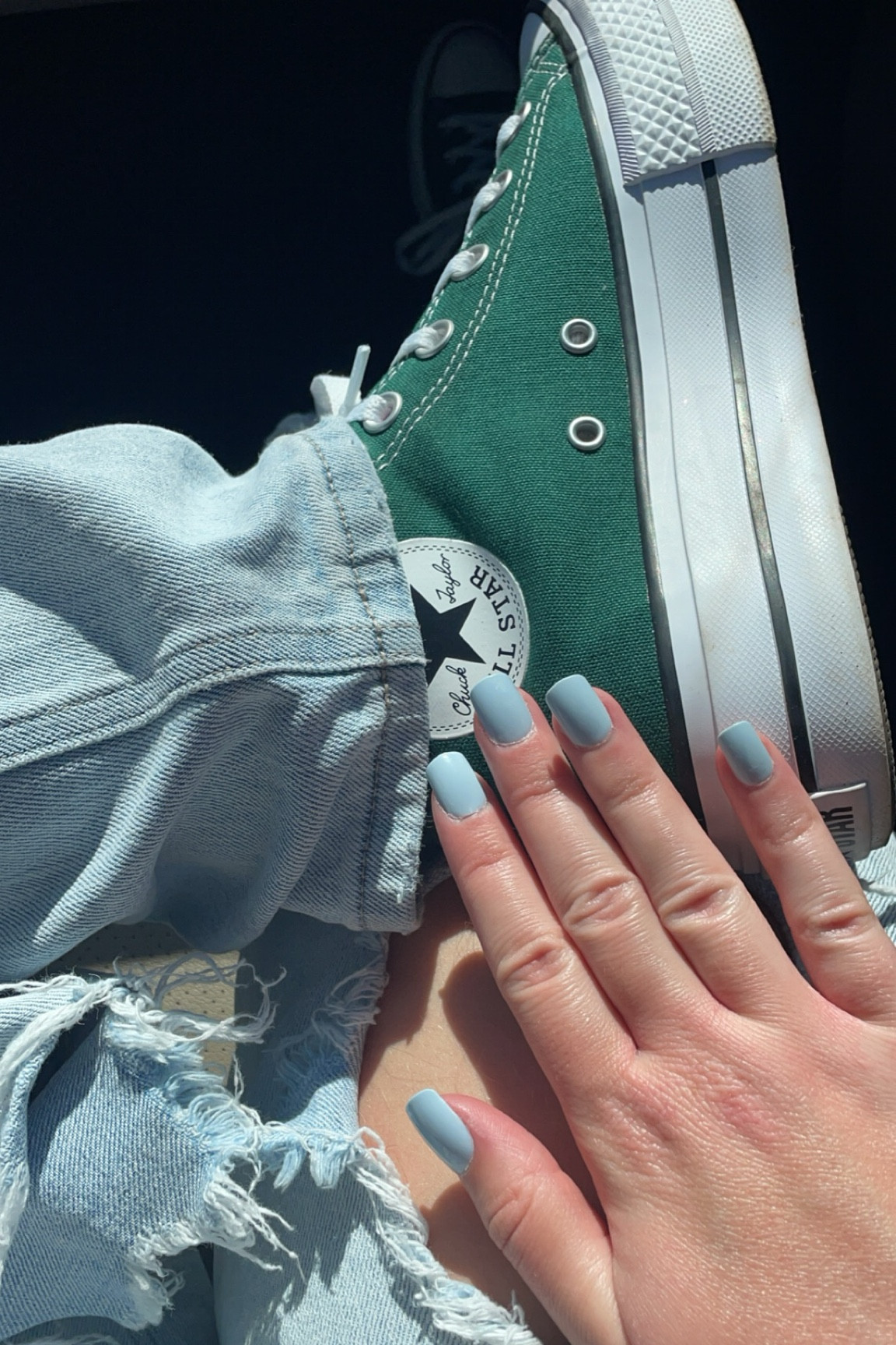 new spring nails from Kiss @ Walmart ft my green converse! 🩵

#LTKSeasonal #LTKfindsunder50 #LTKfindsunder100