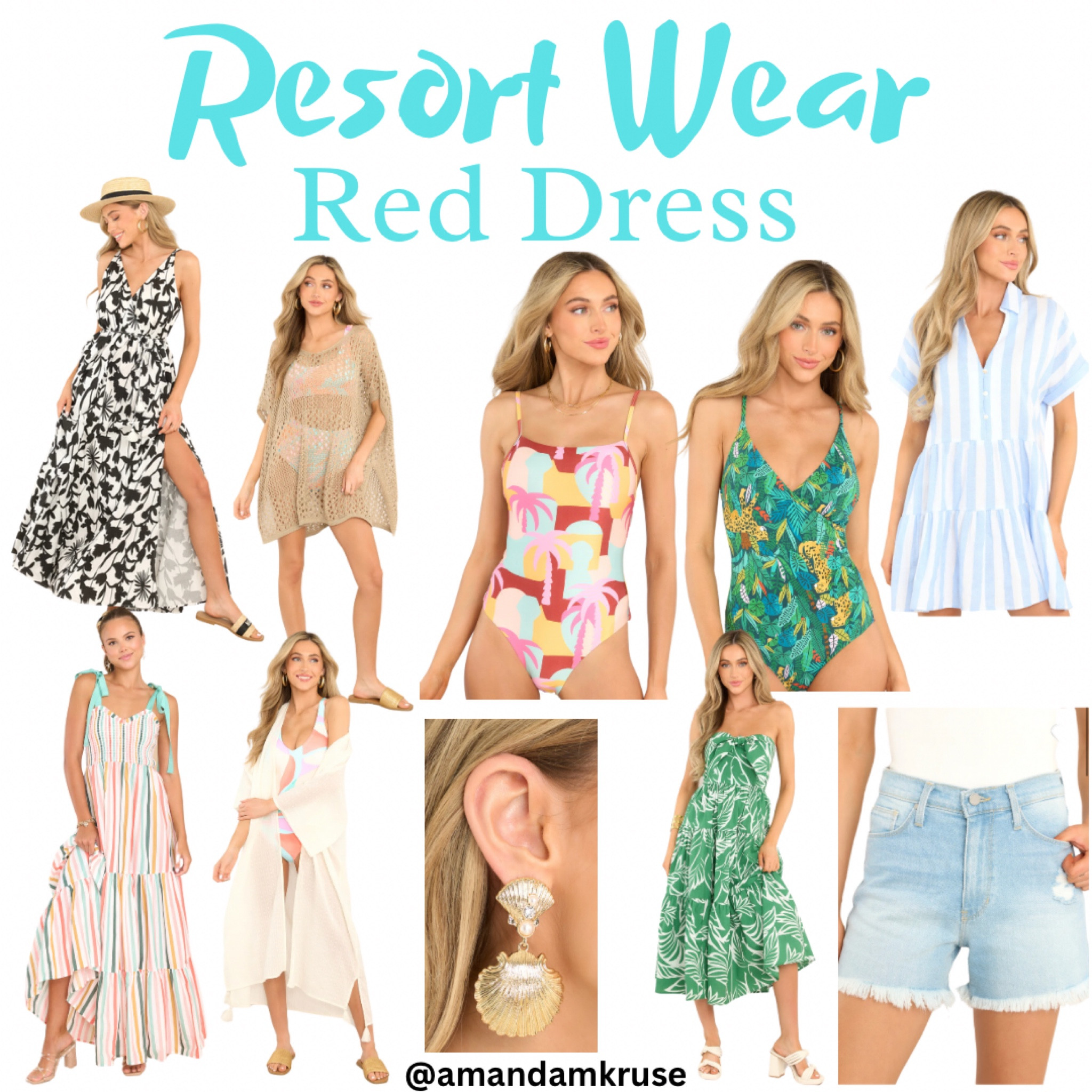 Vacation outfits 
Resort wear 
Beach dress 
Vacation dress 
Maxi dress 
Swimwear 
One piece swimsuit
Denim shorts

#LTKfindsunder100 #LTKswim #LTKtravel
