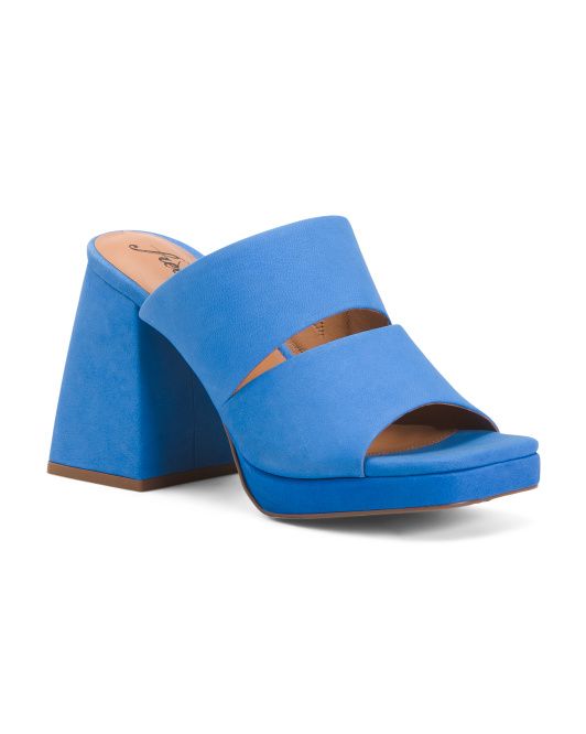 Suede Love Is Everywhere Platform Sandals | TJ Maxx