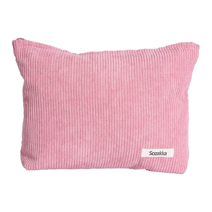 Velvet Makeup Bag Cosmetic Bag for Women,Large Capacity Canvas Makeup Bags Travel Toiletry Bag Ac... | Amazon (US)