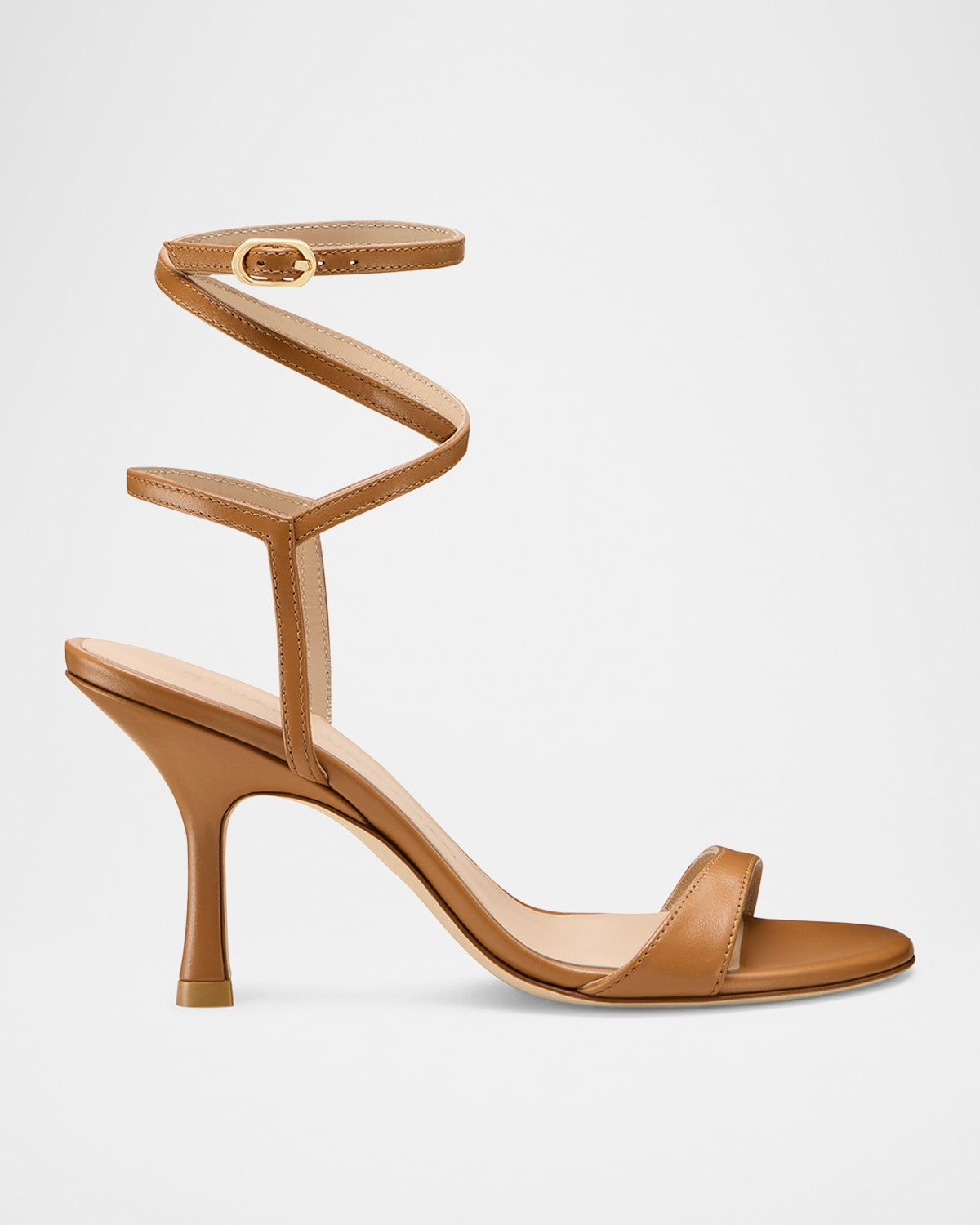 Nudist Leather Ankle-Wrap Sandals | Neiman Marcus