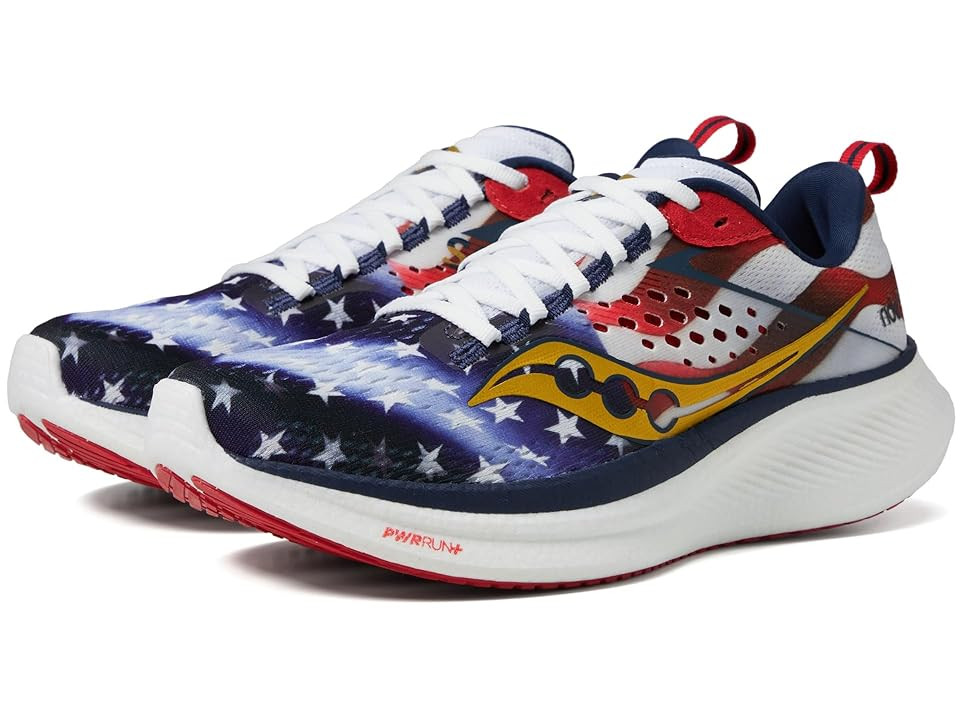 Saucony Ride 17 Women's Shoes Stars/Stripes : 6 B - Medium, Manmade | Zappos