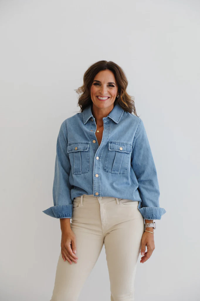 The Birdie - Denim Shirt | Heidi Houston