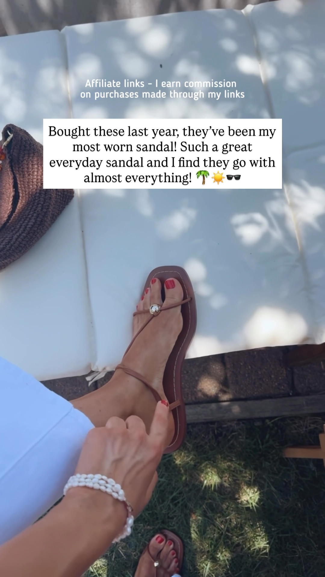 Affiliate links - I earn commission on purchases made through my links | flat sandals trendy