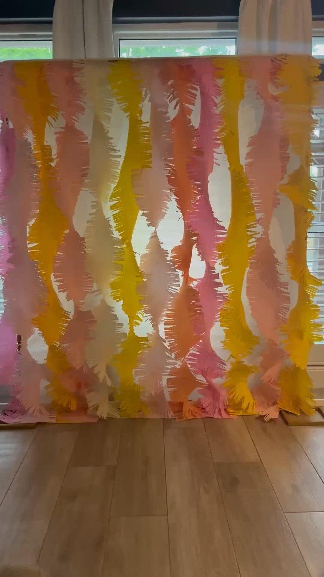 All the goodies I used to make this darling photobooth backdrop.