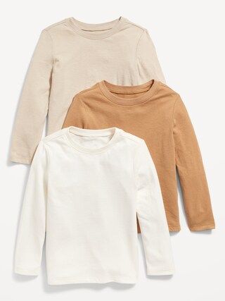 Unisex Long-Sleeve T-Shirt 3-Pack for Toddler | Old Navy (CA)