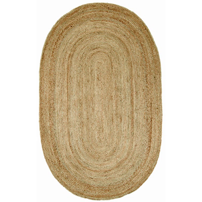 Latham Rigo Jute Hand-Woven Tan Area Rug | Wayfair North America