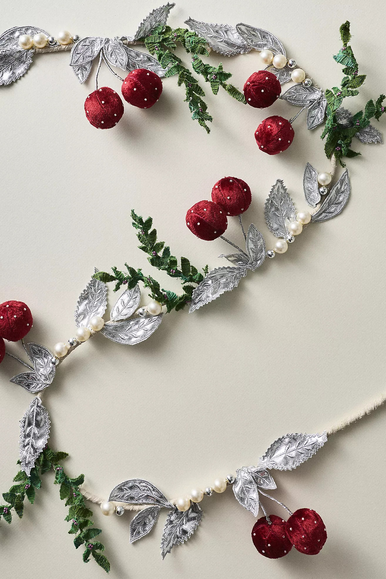Pearled Cherry Garland | Anthropologie (US)