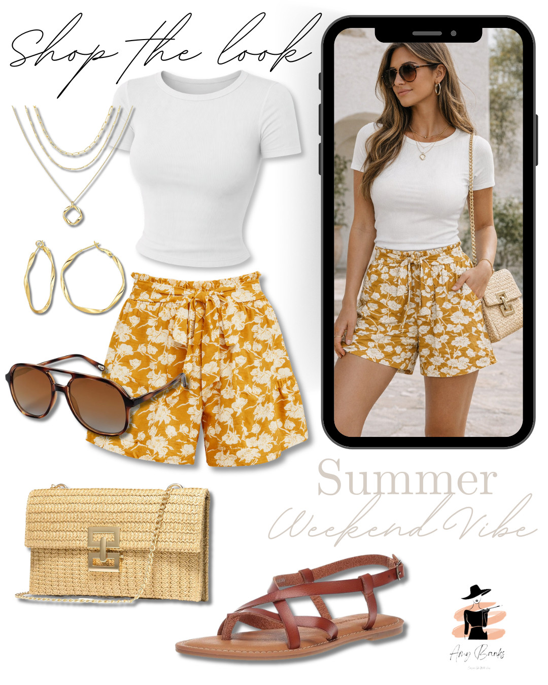 Summer weekend vibes are all about these chic shorts and sandals. Perfect for a day out! #summervibes #beachoutfit
 

 #LTKootd #LTKSeasonal #LTKPetite