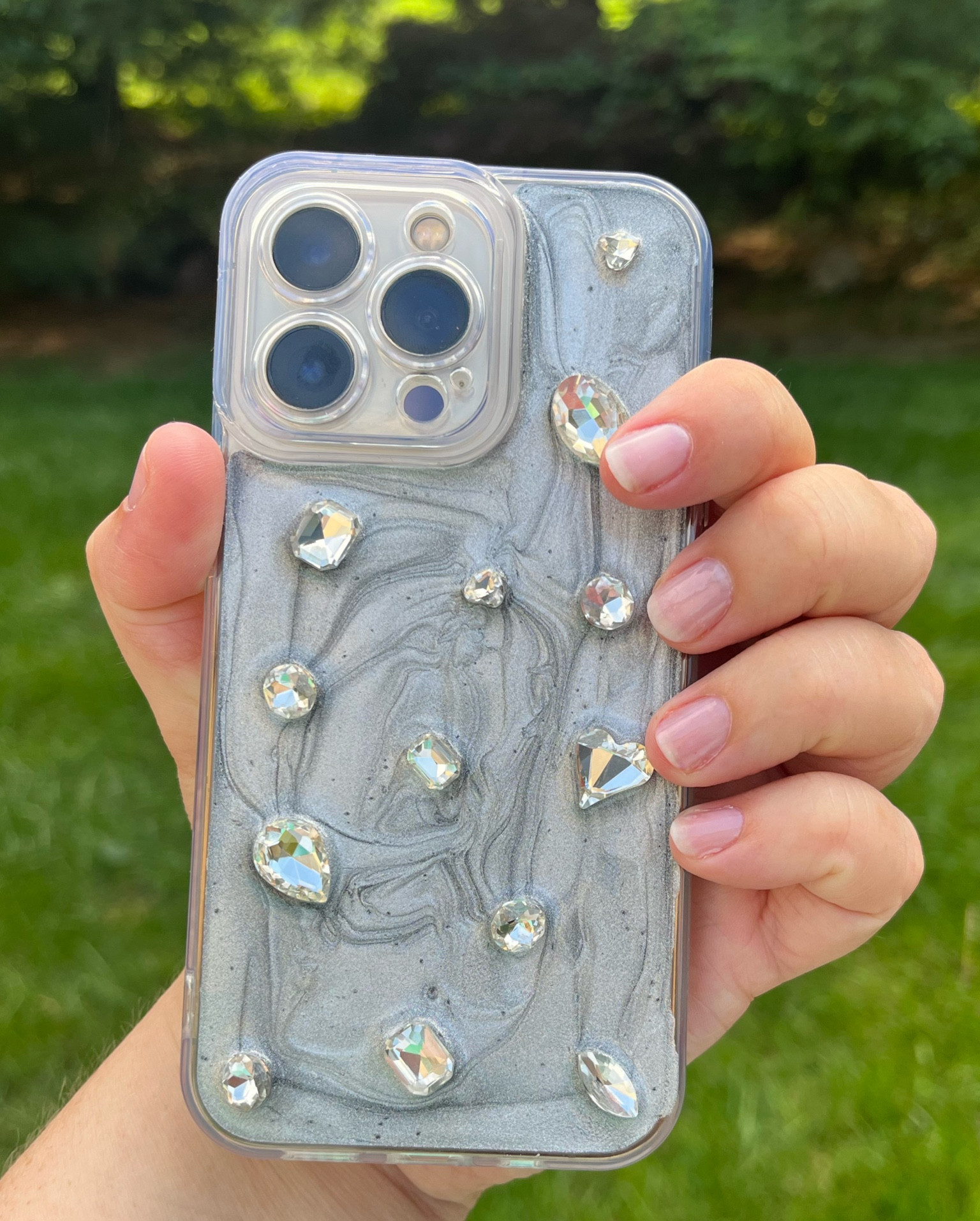 I don't like wearing jewelry, but do like using new phone cases to accessorize my mirror selfies. 

I own the silver ones, but the rest I have favorited. They take a while to show up, but they're worth it! 

Also, my nails are a home manicure. It's one layer of Kur Nail Concealer in Pink. Topped with a layer of the original Kur Nail Concealer. Topped with another layer of the Pink. topped with Dazzle Dry top coat and OPI nail drops! 

iPhone case, Etsy finds, phone cover

#LTKFind #LTKunder50