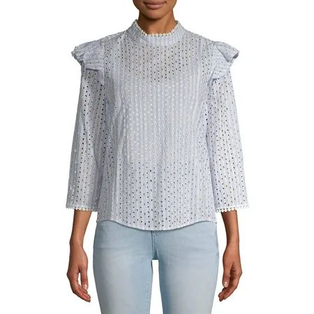 Prospect the Label Women's Eyelet Blouse | Walmart (US)