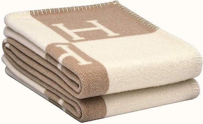 Fleece Double Sided Throw Blanket H, Novelty Blanket for Your Family Wool Soft and Comfortable Fl... | Amazon (US)