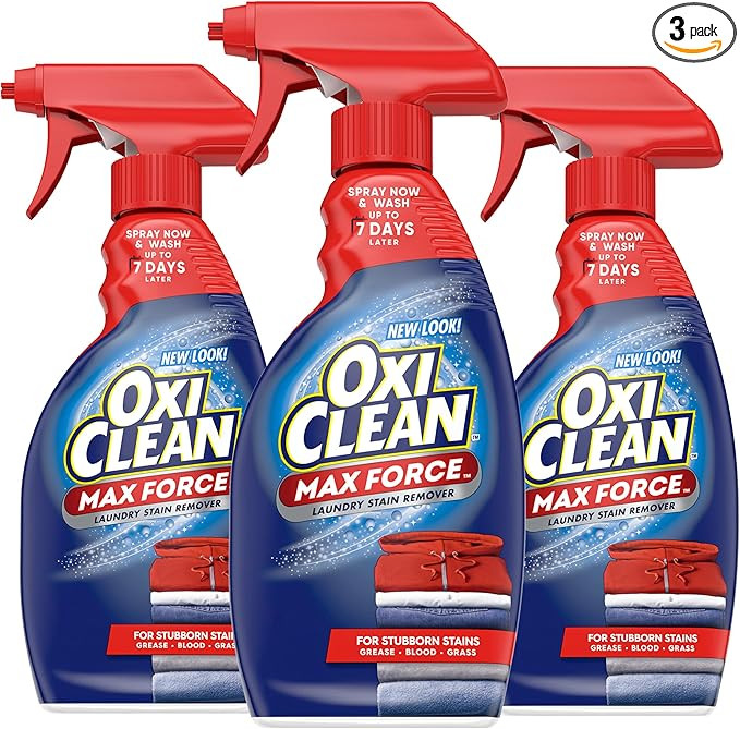 OxiClean Max Force Laundry Stain Remover Spray, Newborn & Baby Essentials, Stain Treater, 12 fl o... | Amazon (US)