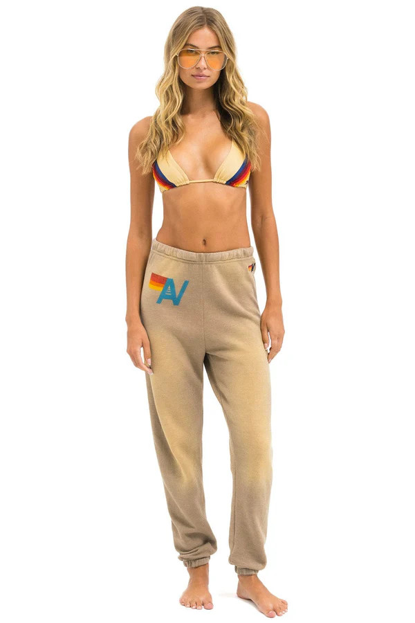 VINTAGE LOGO SWEATPANTS - FADED TAN | Aviator Nation