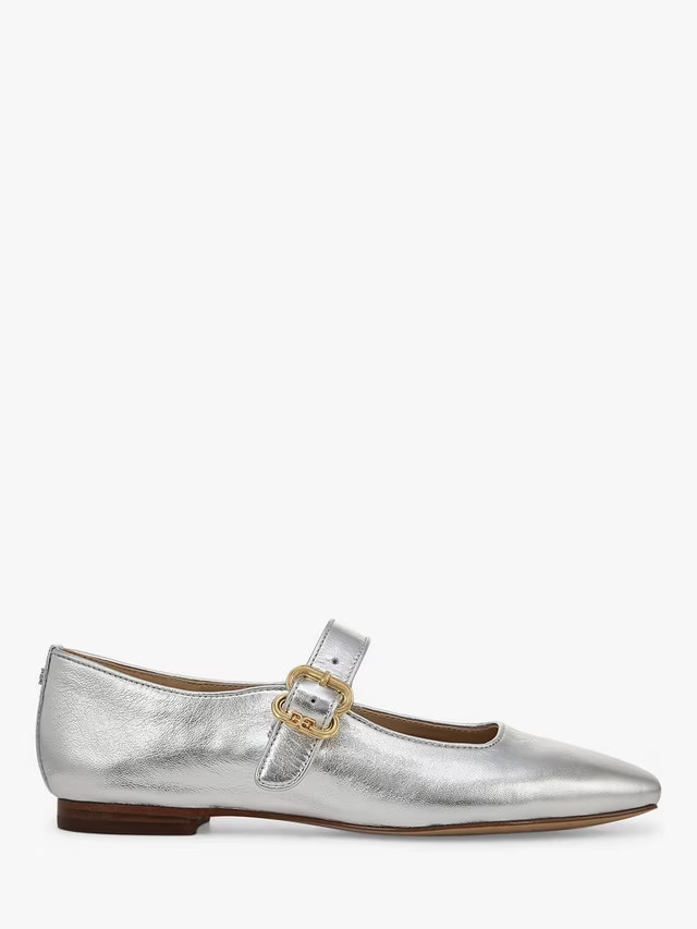Sam Edelman Michaela Metallic Leather Mary Janes | John Lewis (UK)
