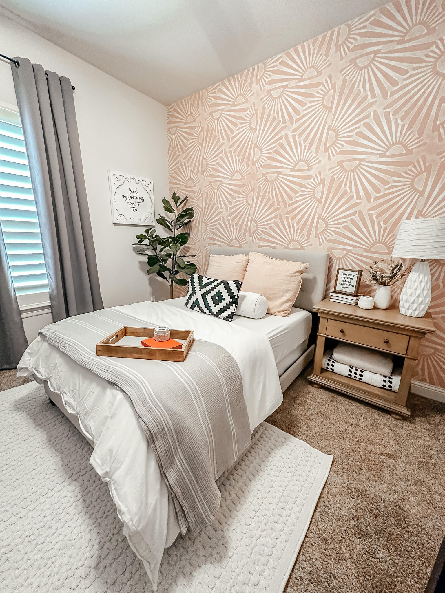 Guest room update! The wallpaper is by Wunderwall Murale

#LTKFind #LTKunder50 #LTKhome